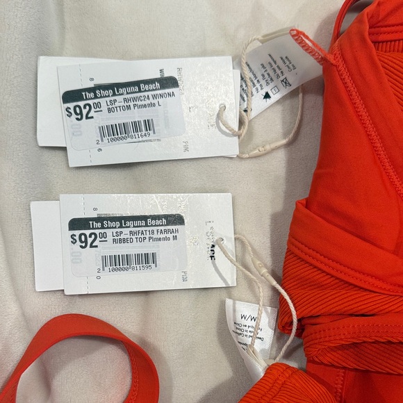 L*Space Orange Bikini Set - Picture 3 of 3